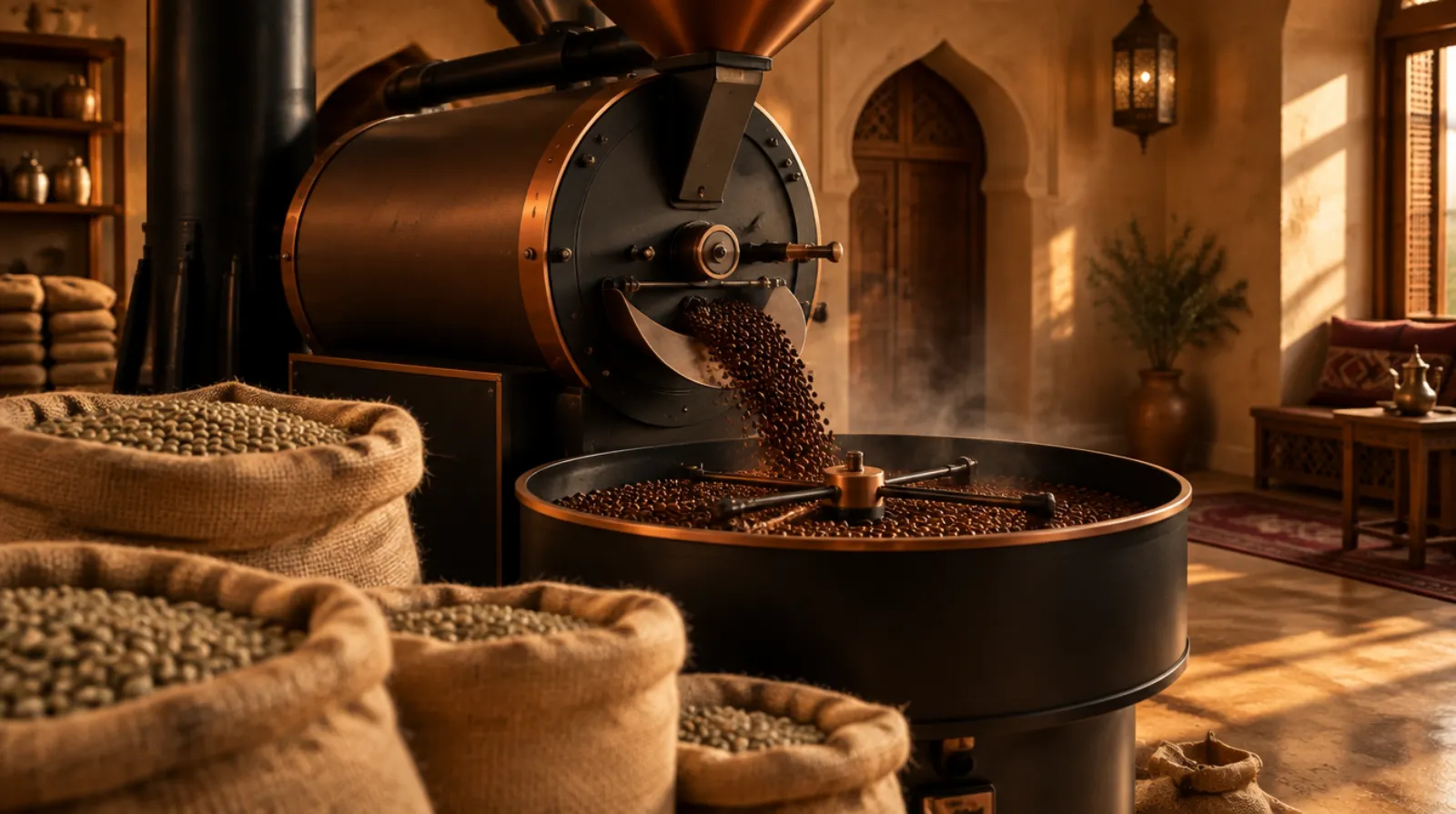 Inside the Bun Al Qassab roastery
